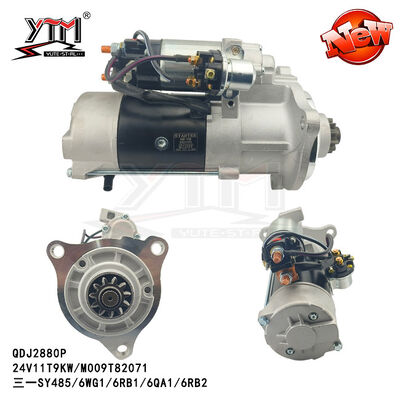 Motor de arranque QDJ2880P para SY485 24V 11T 9KW M009T82071