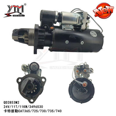 Motor de arranque QD2853M2 para Caterpillar CAT365/725/730/735/740 24V 11T 11KW 3496530