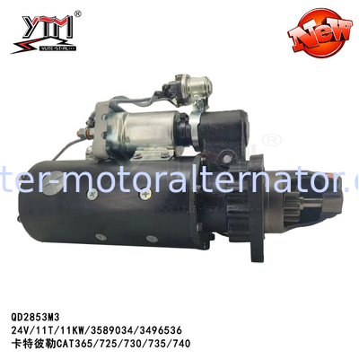 QD2853M3 Starter Motor For Caterpillar CAT365/725/730/735/740 3589034 3496536