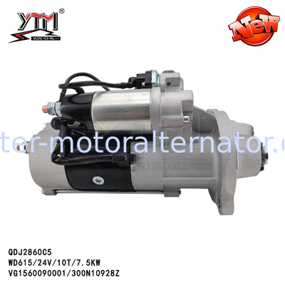 WD615 24V motor starter for Weichai  W618  HOWO SINOTRUK ZZ3325N VG1560090001 300N10928Z QDJ2860C5