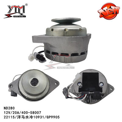 ND280 ALTERNADOR 22115 10931/GP9905/12V/20A/400-58007 para refrigeración por agua de Yanmar