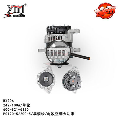 Cable del alternator plano de BX206 PC200-5 6D95 para KOMATSU 24V 100A 1PK 6008216120