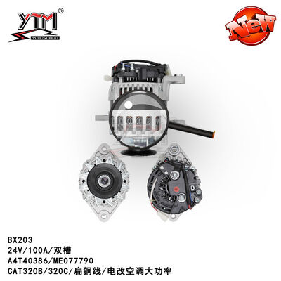Alternador eléctrico 24V 100A A2T72185 del alambre plano de BX203 6D22 E320B E320C