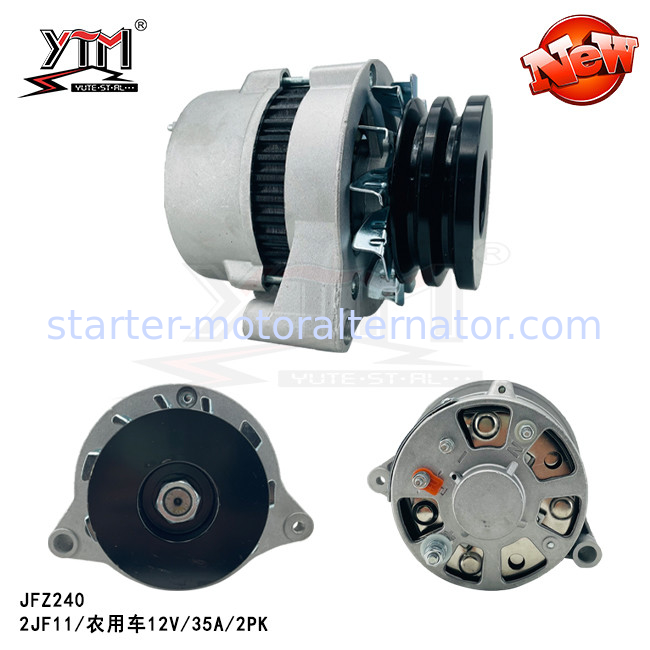 YTM JFZ240 Alternator 12V 35A 2PK for Farm Vehicle 2JF11 Electric Alternator Motor