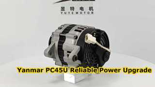 Presente el alternador 4D84E 12V 60A para el motor YANMAR PC45-U 119836-77210 11983677210 para usted